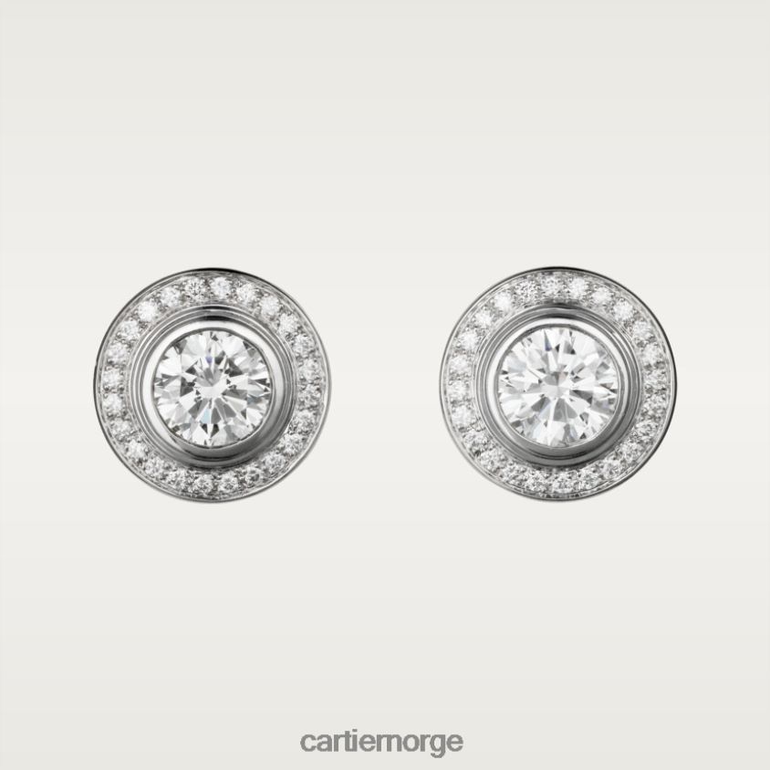 smykker Cartier d'amour øredobber stilig F4466N719
