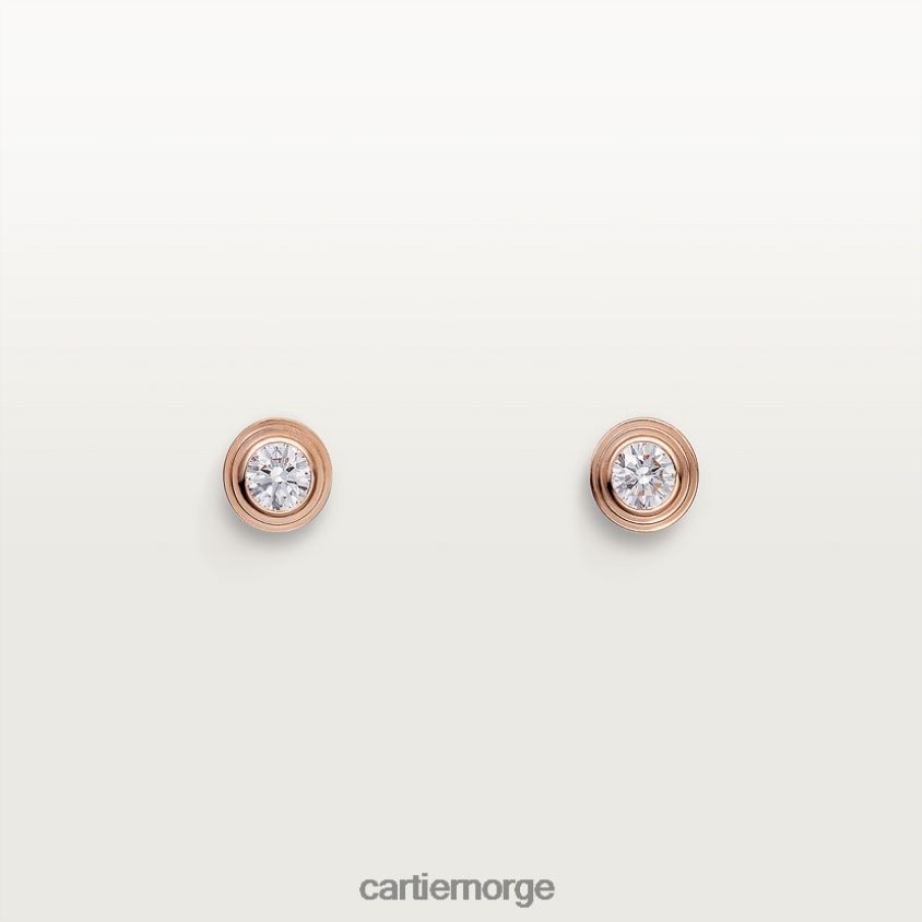 smykker Cartier d'amour øredobber xs Rose gull F4466N655