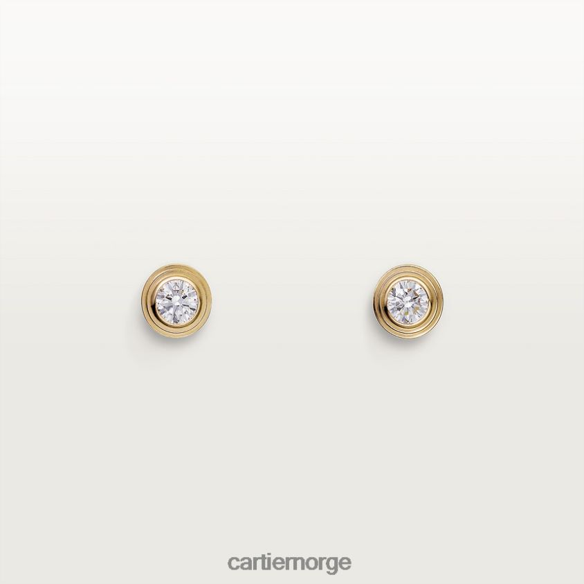 smykker Cartier d'amour øredobber xs gult gull F4466N679