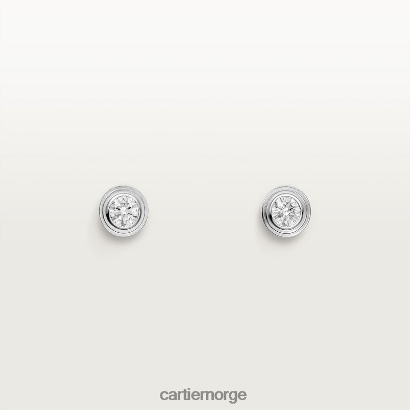 smykker Cartier d'amour øredobber xs hvitt gull F4466N656