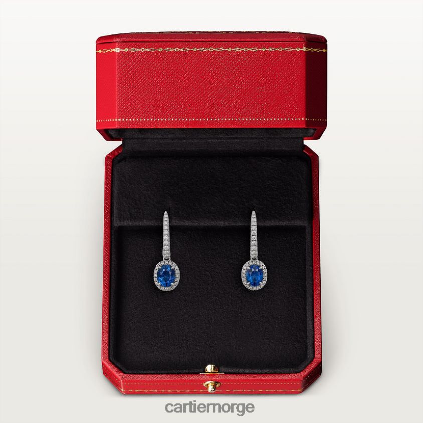 smykker Cartier destinee øredobber med farget stein stilig F4466N687
