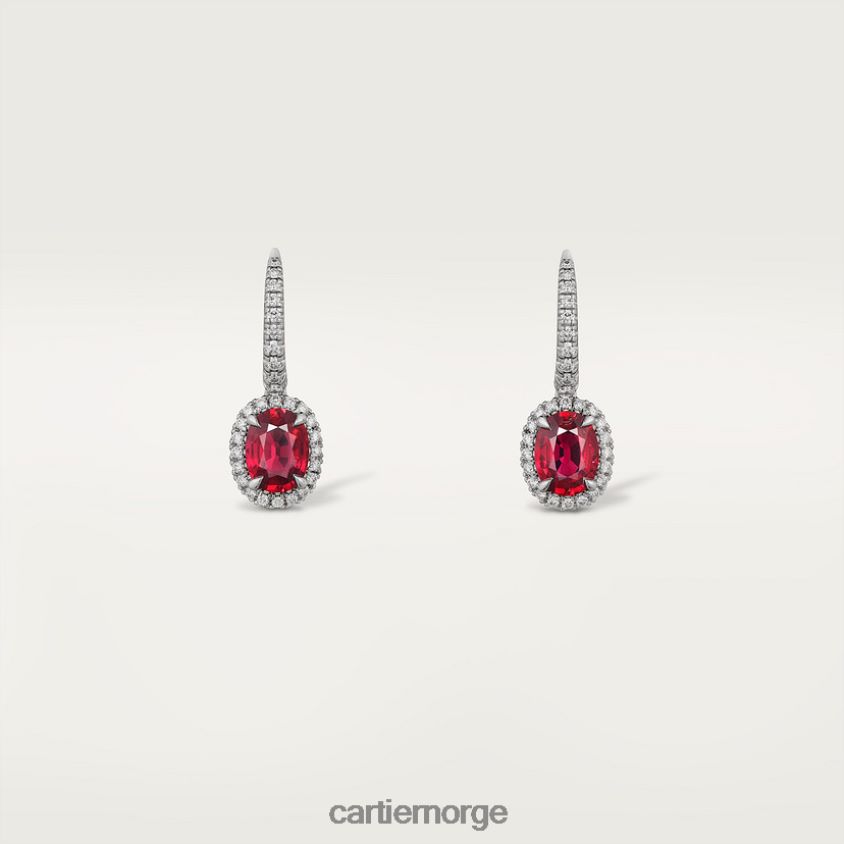 smykker Cartier destinee øredobber med farget stein stilig F4466N729