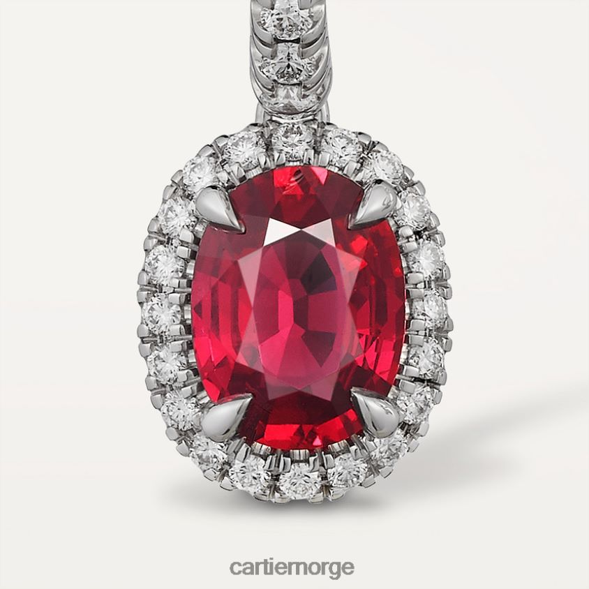 smykker Cartier destinee øredobber med farget stein stilig F4466N729