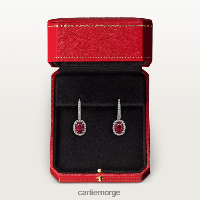 smykker Cartier destinee øredobber med farget stein stilig F4466N729