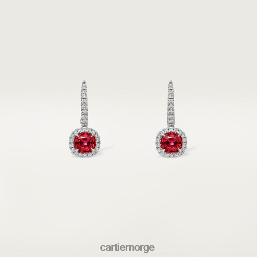 smykker Cartier destinee øredobber med farget stein stilig F4466N730