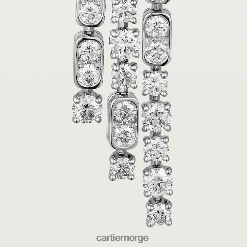 smykker Cartier diamant samling øredobber stilig F4466N733