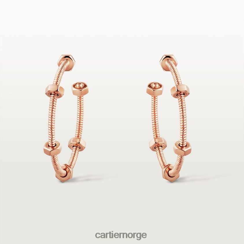 smykker Cartier ecrou øredobber Rose gull F4466N749