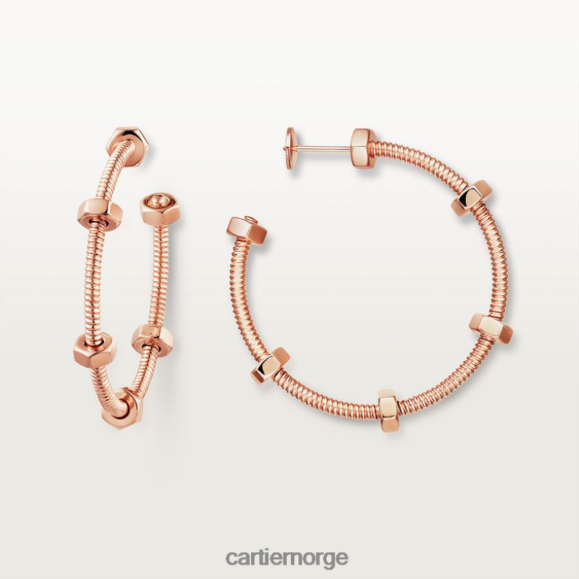smykker Cartier ecrou øredobber Rose gull F4466N749