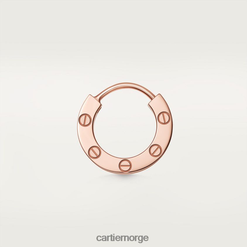 smykker Cartier elsker enkelt øredobber Rose gull F4466N762