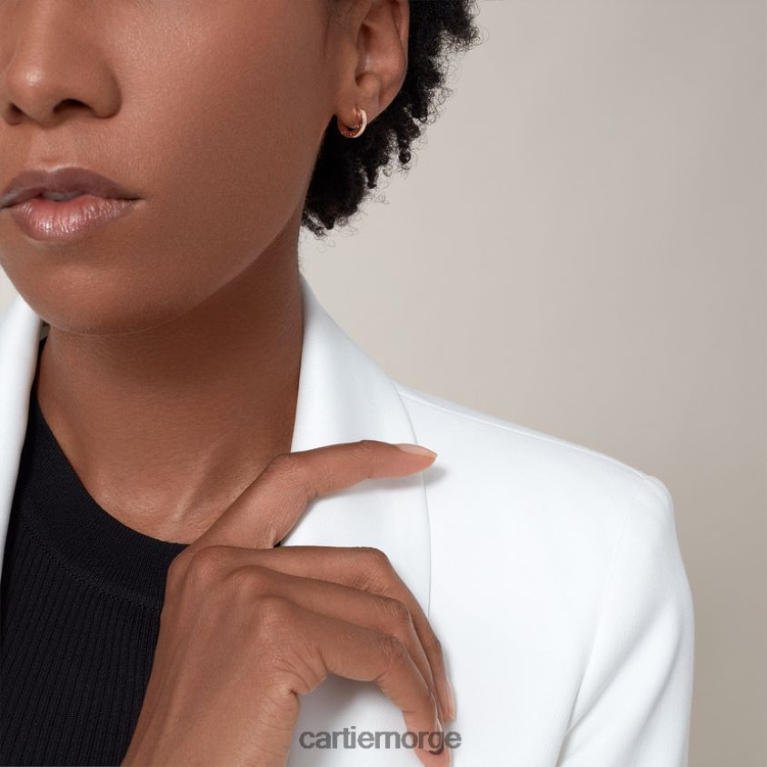 smykker Cartier elsker enkelt øredobber Rose gull F4466N762