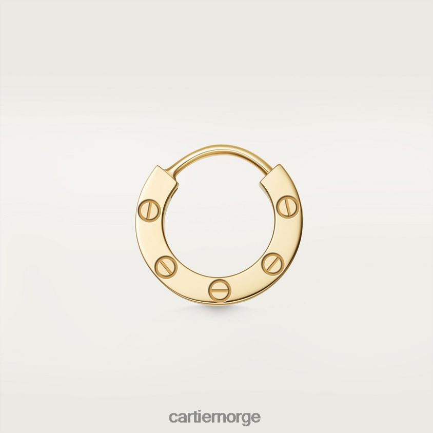 smykker Cartier elsker enkelt øredobber gult gull F4466N761