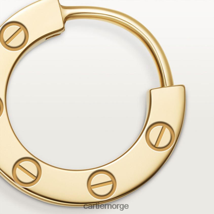 smykker Cartier elsker enkelt øredobber gult gull F4466N761