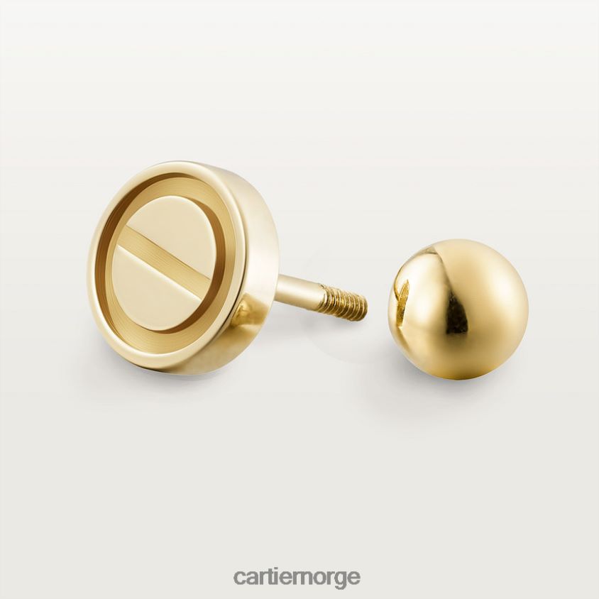 smykker Cartier elsker enkelt øredobber gult gull F4466N769