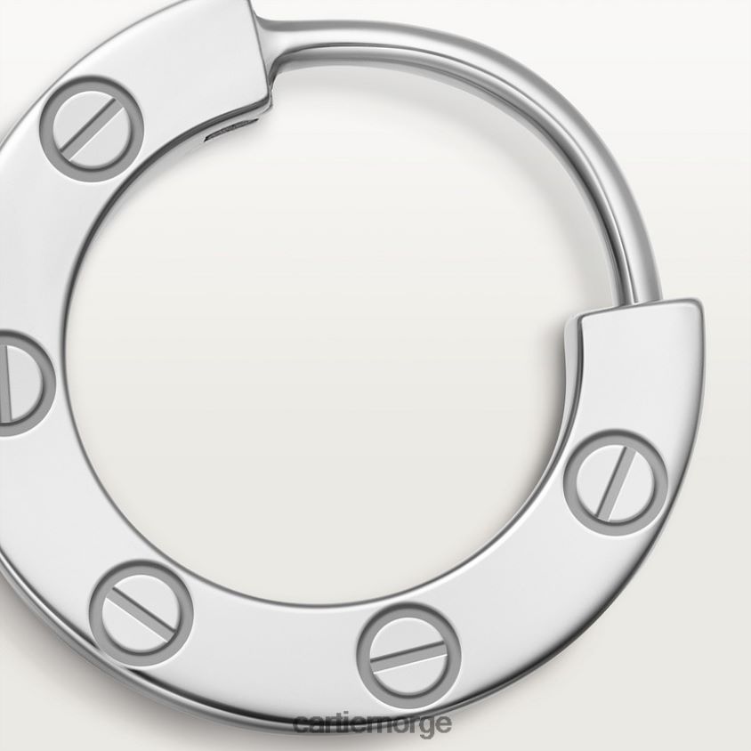 smykker Cartier elsker enkelt øredobber hvitt gull F4466N775