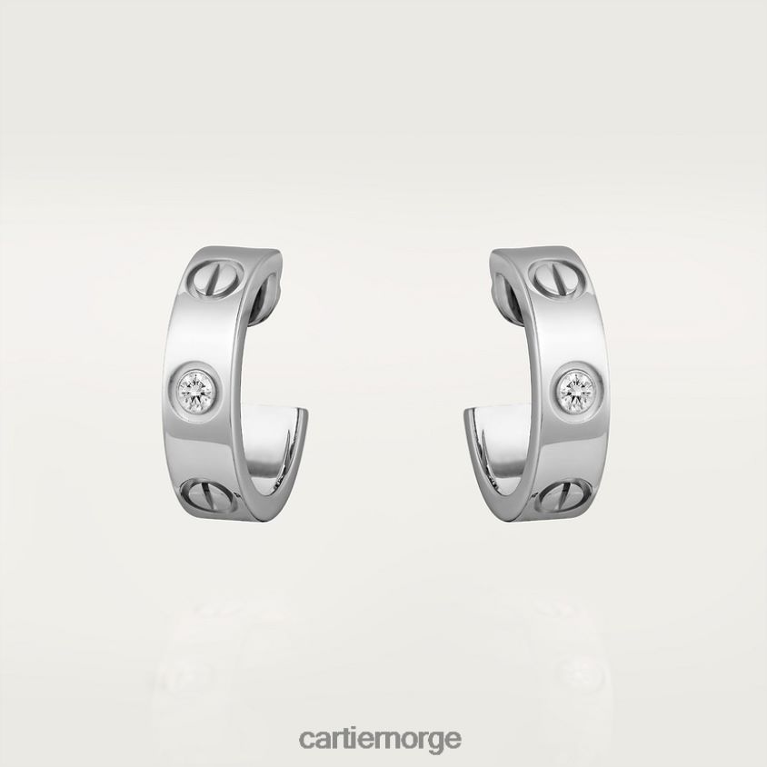 smykker Cartier elsker øredobber, 2 diamanter stilig F4466N766