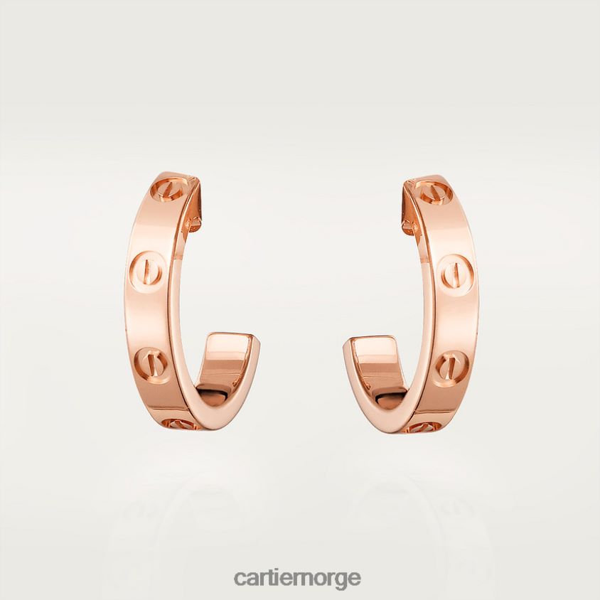 smykker Cartier elsker øredobber Rose gull F4466N759