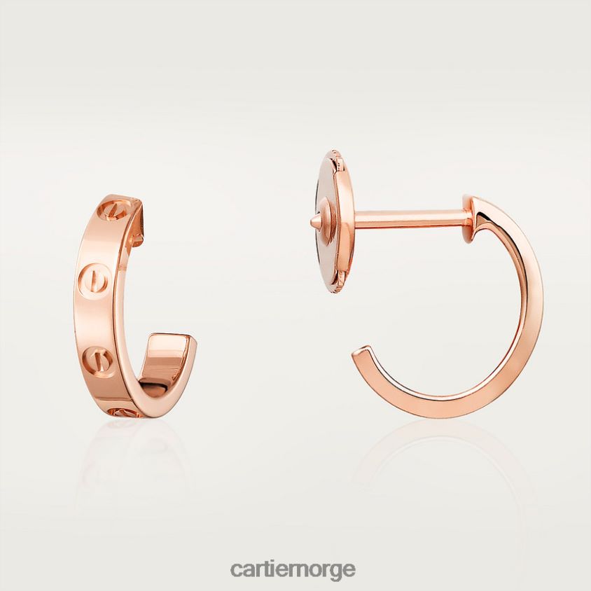 smykker Cartier elsker øredobber Rose gull F4466N759
