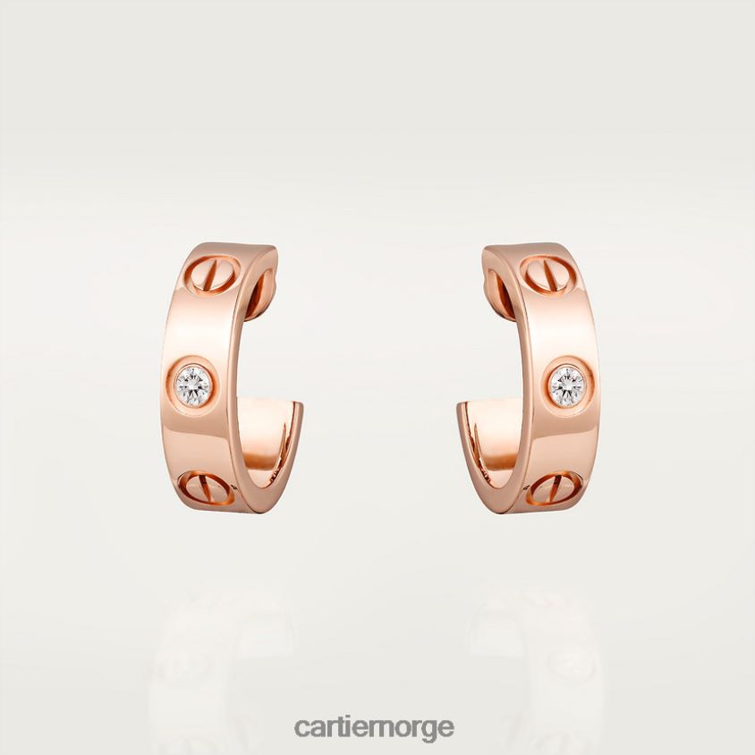 smykker Cartier elsker øredobber Rose gull F4466N767