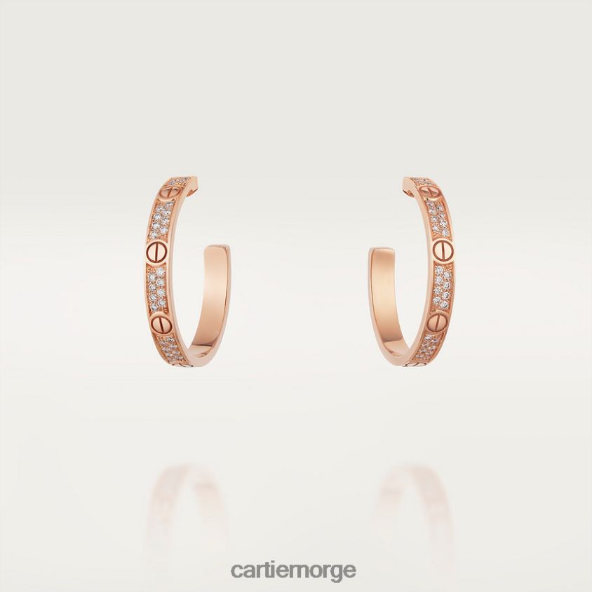 smykker Cartier elsker øredobber Rose gull F4466N768