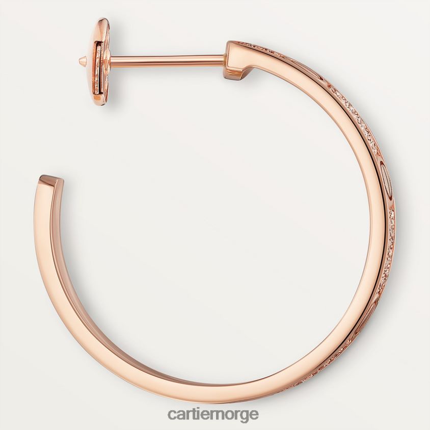 smykker Cartier elsker øredobber Rose gull F4466N768