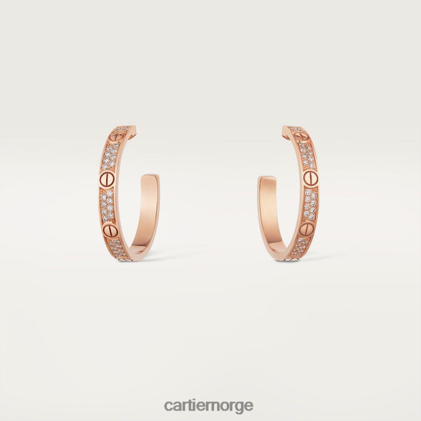 smykker Cartier elsker øredobber Rose gull F4466N768