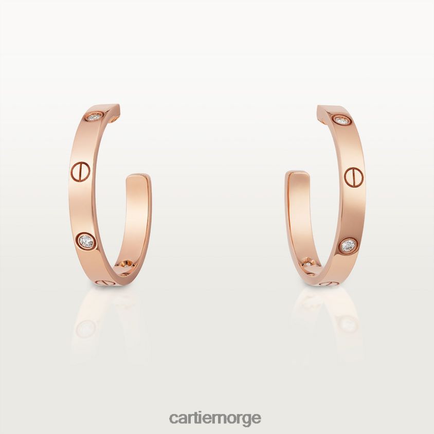 smykker Cartier elsker øredobber Rose gull F4466N771