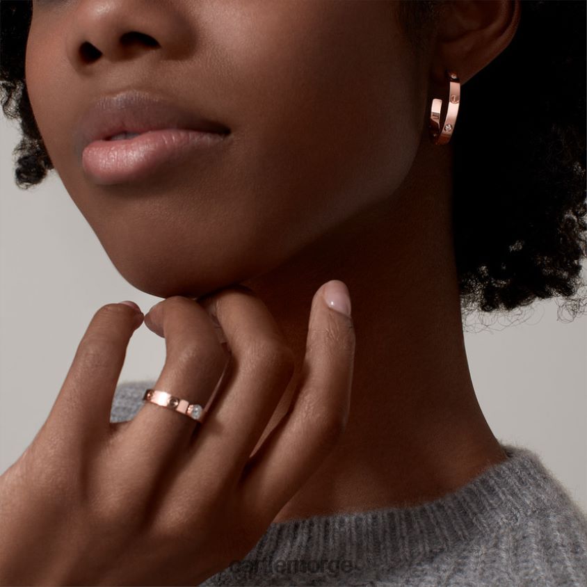 smykker Cartier elsker øredobber Rose gull F4466N771