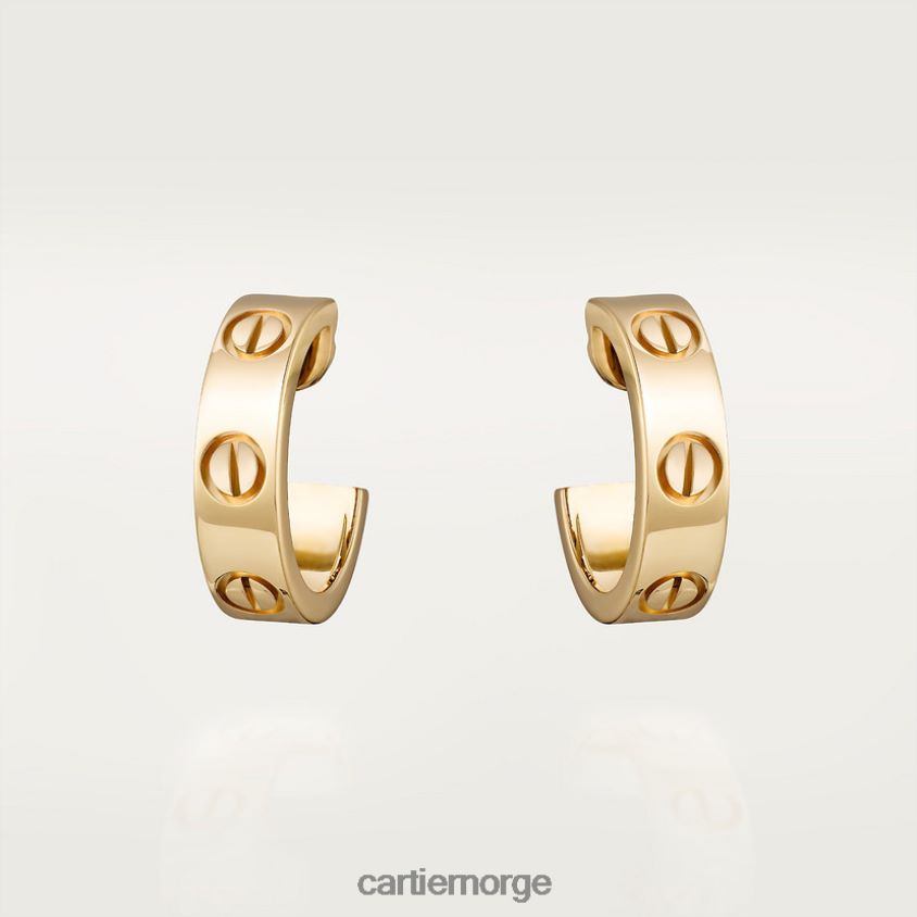 smykker Cartier elsker øredobber gult gull F4466N757