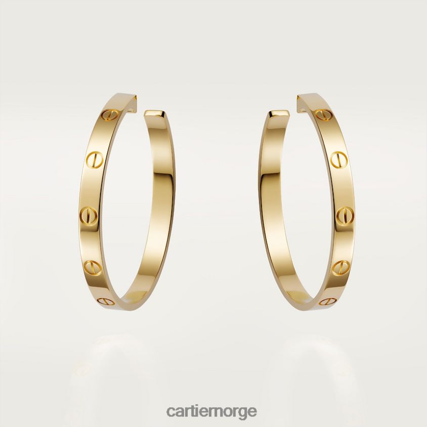smykker Cartier elsker øredobber gult gull F4466N772