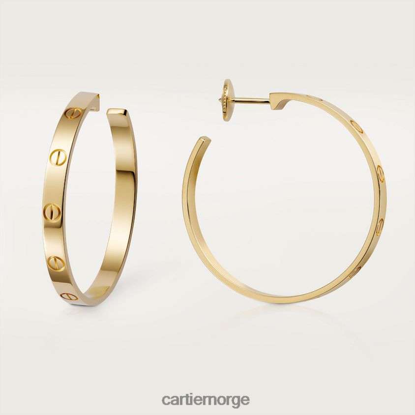 smykker Cartier elsker øredobber gult gull F4466N772