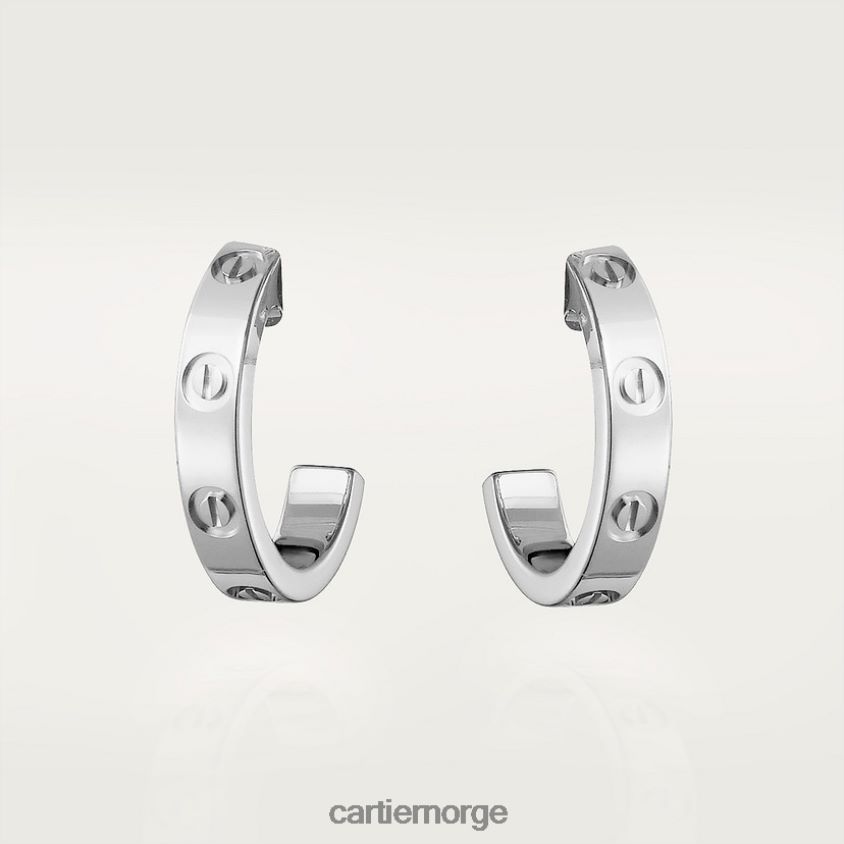smykker Cartier elsker øredobber hvitt gull F4466N758