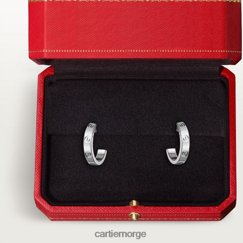 smykker Cartier elsker øredobber hvitt gull F4466N758