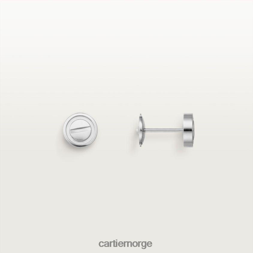 smykker Cartier elsker øredobber hvitt gull F4466N764