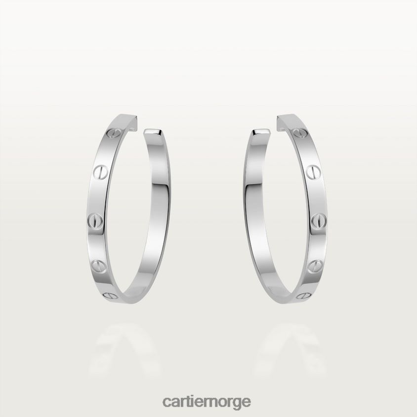 smykker Cartier elsker øredobber hvitt gull F4466N773