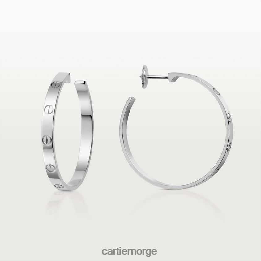 smykker Cartier elsker øredobber hvitt gull F4466N773
