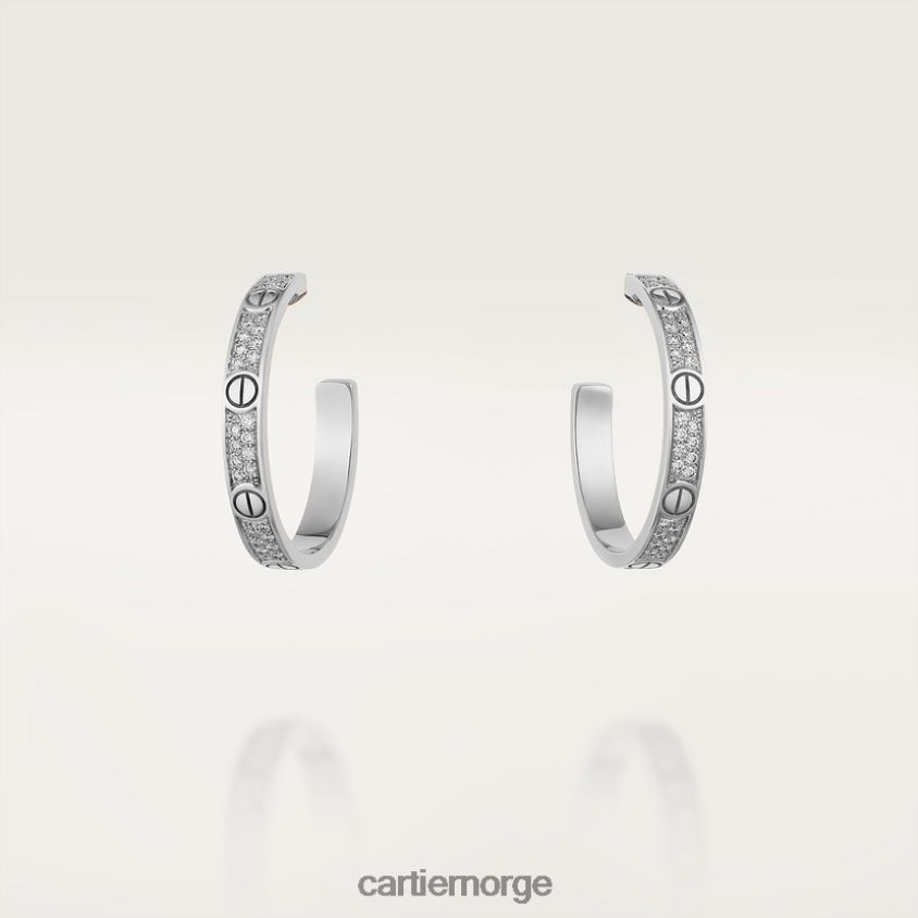 smykker Cartier elsker øredobber hvitt gull F4466N774