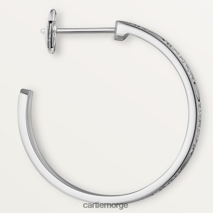 smykker Cartier elsker øredobber hvitt gull F4466N774