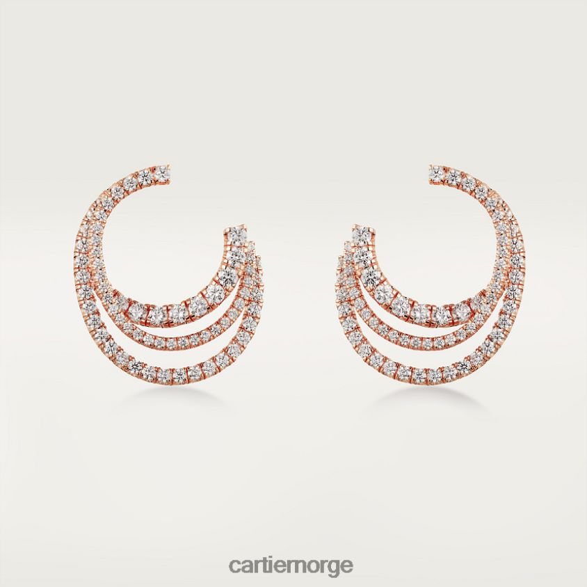smykker Cartier etincelle øredobber Rose gull F4466N676