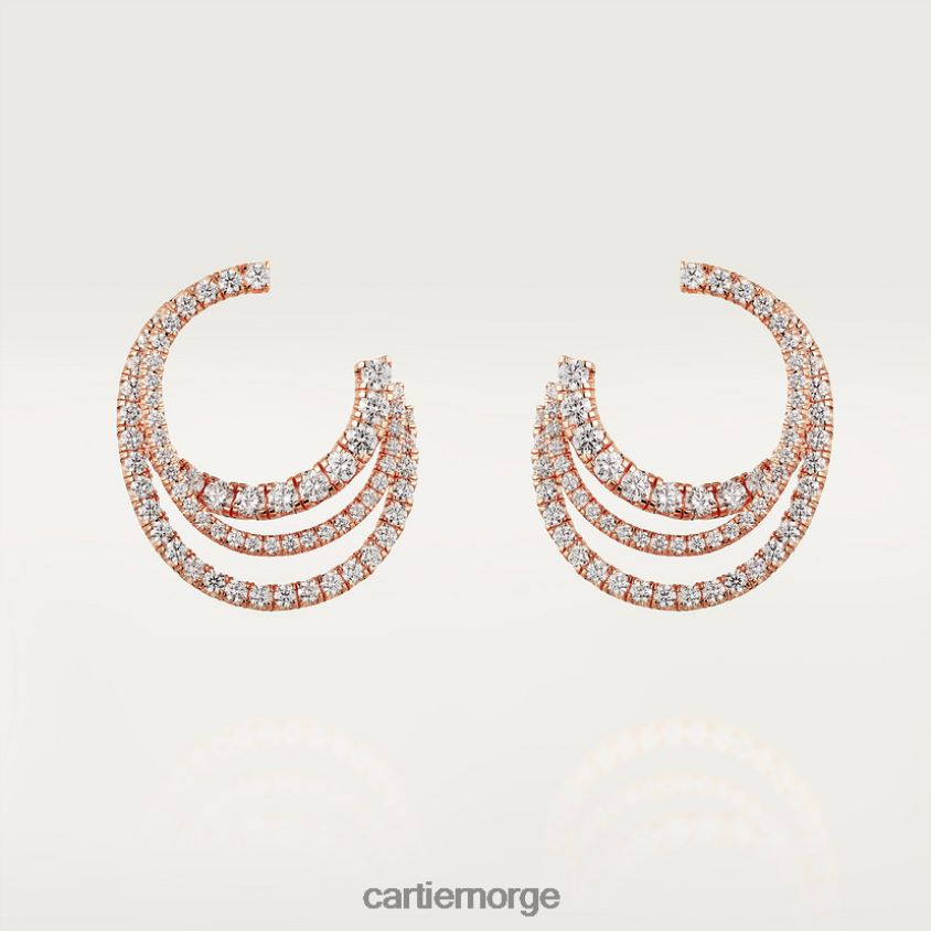 smykker Cartier etincelle øredobber Rose gull F4466N676