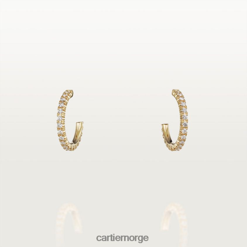 smykker Cartier etincelle øredobber gult gull F4466N664