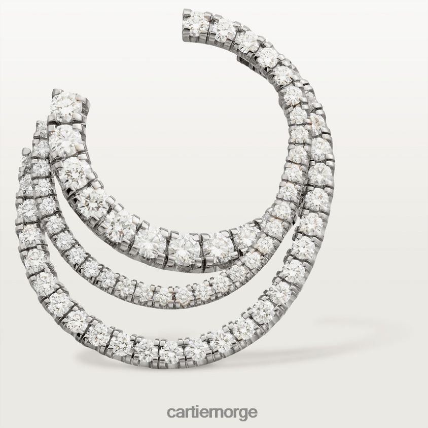 smykker Cartier etincelle øredobber hvitt gull F4466N677