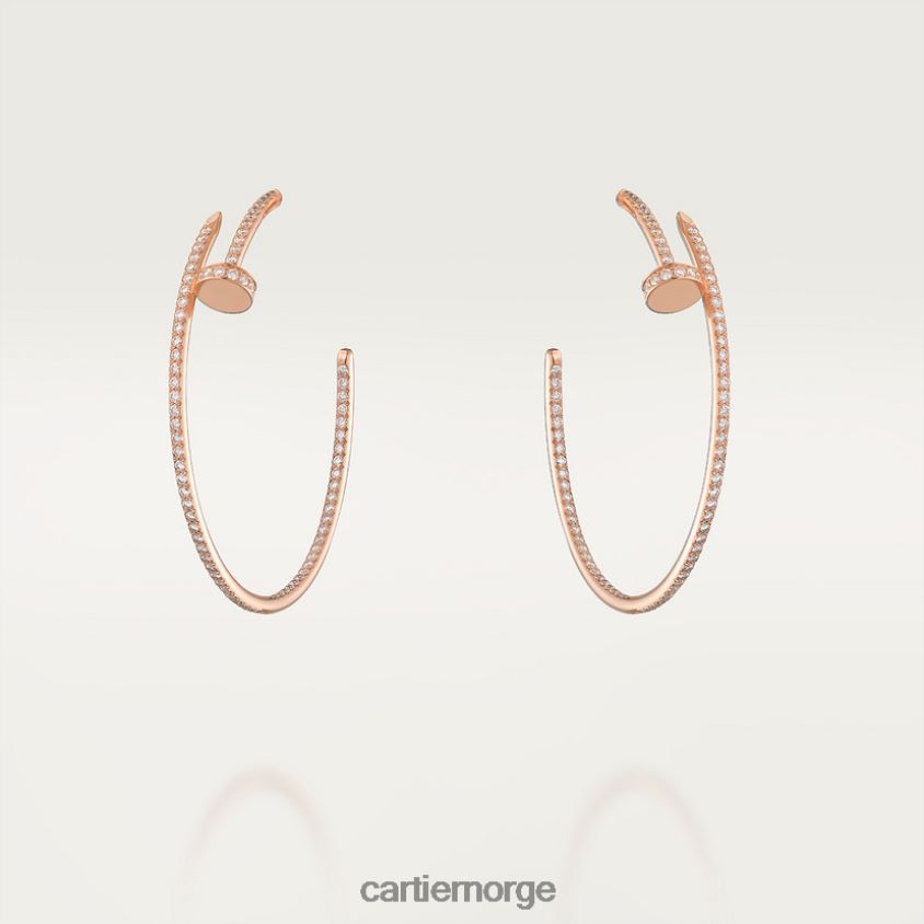 smykker Cartier juste un clou øredobber Rose gull F4466N619