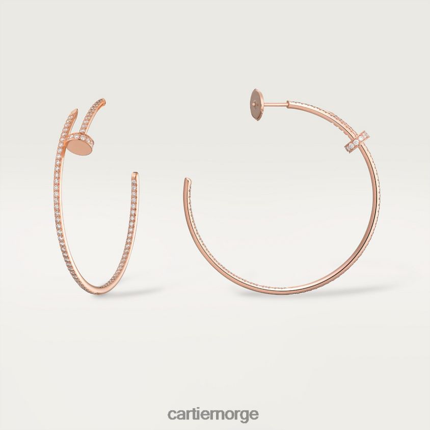 smykker Cartier juste un clou øredobber Rose gull F4466N619