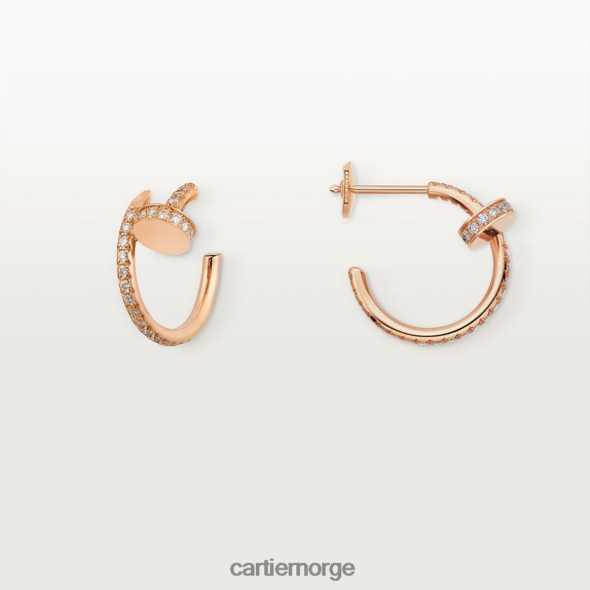 smykker Cartier juste un clou øredobber Rose gull F4466N620