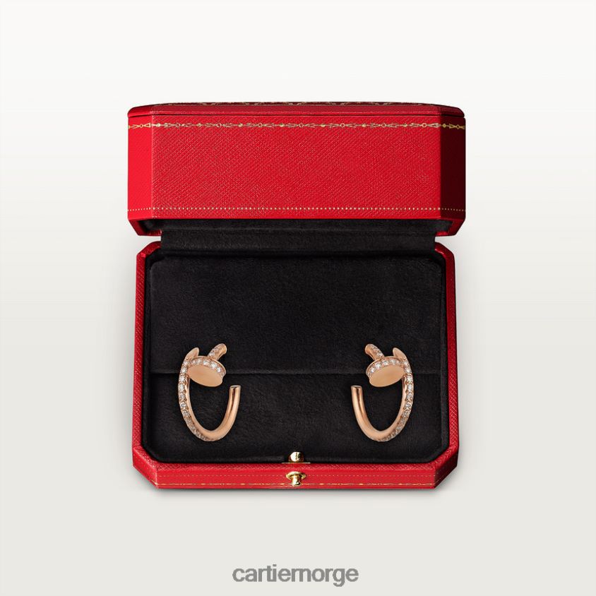 smykker Cartier juste un clou øredobber Rose gull F4466N620