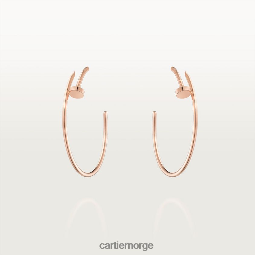 smykker Cartier juste un clou øredobber Rose gull F4466N623