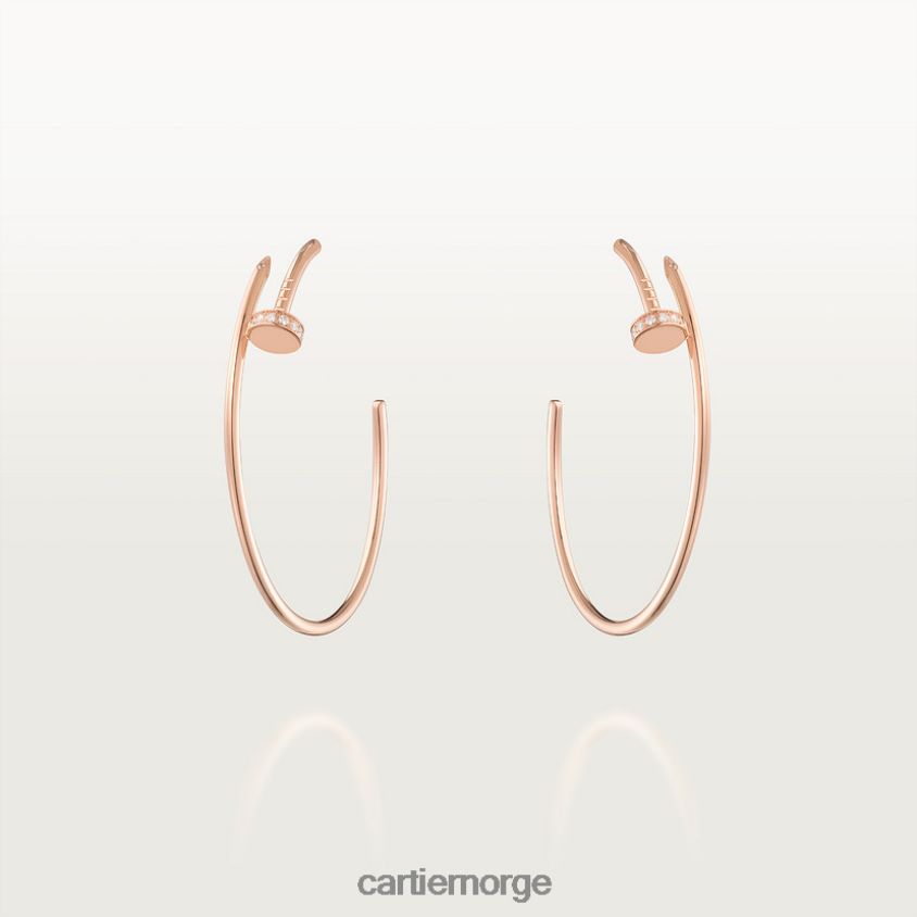 smykker Cartier juste un clou øredobber Rose gull F4466N624