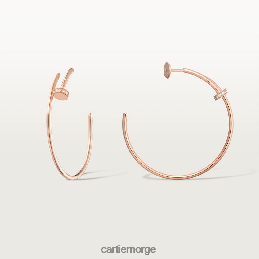 smykker Cartier juste un clou øredobber Rose gull F4466N624