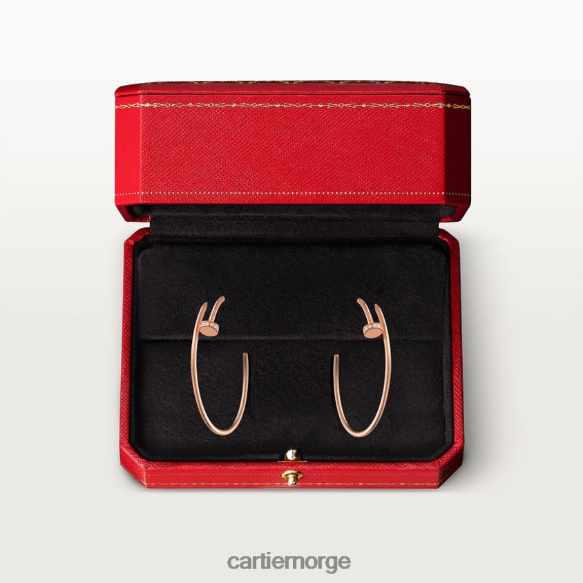 smykker Cartier juste un clou øredobber Rose gull F4466N624