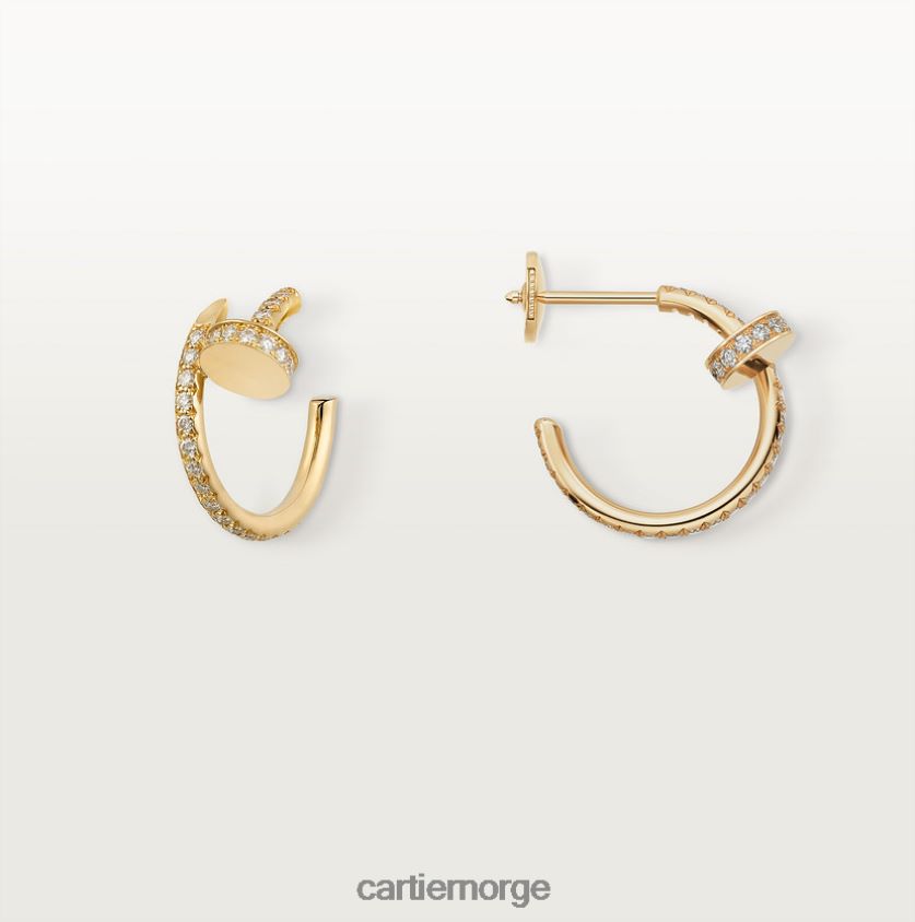 smykker Cartier juste un clou øredobber gult gull F4466N621